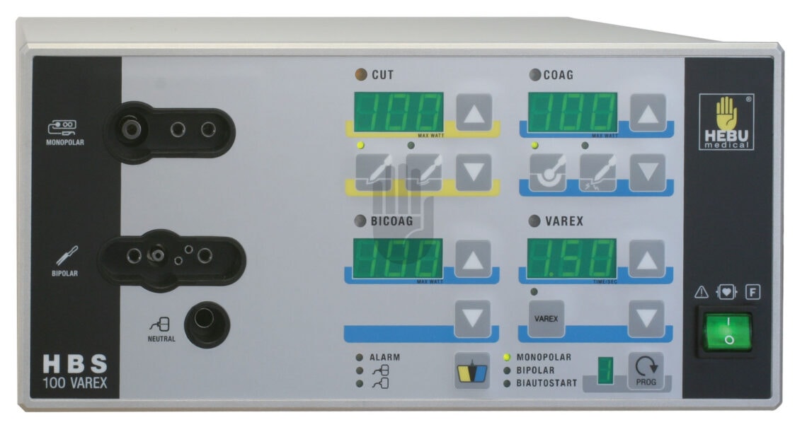 Electrobisturí HBS 100 Varex (Generador de Electrocirugía) — HEBU Medical