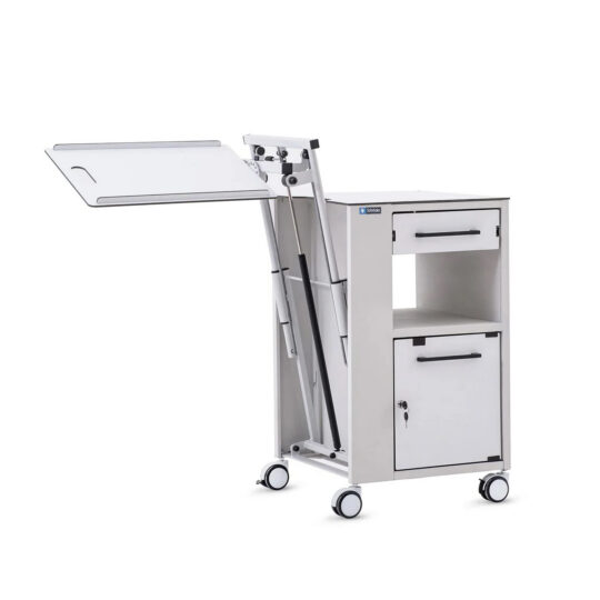 Velador Clínico con Mesa de Comer BSOB 124 L (HPL) — Schröder